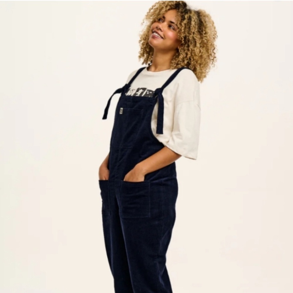 Lucy & Yak Dark Blue Corduroy Dungaree - Picture 6 of 6